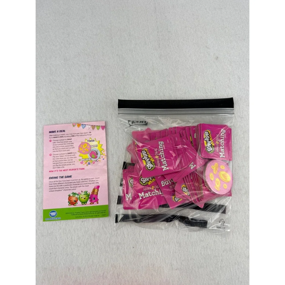 Shopkins Bundle Blanket Supermarket Scramble & Make A Deal Games Complete